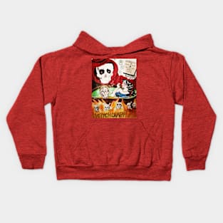 The Beautiful Girl And The Villain Comics Art Kids Hoodie